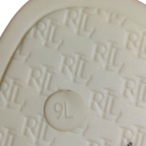 Ralph Lauren Audrie Floral Logo Front Jelly Sandals - Picture 13 of 16